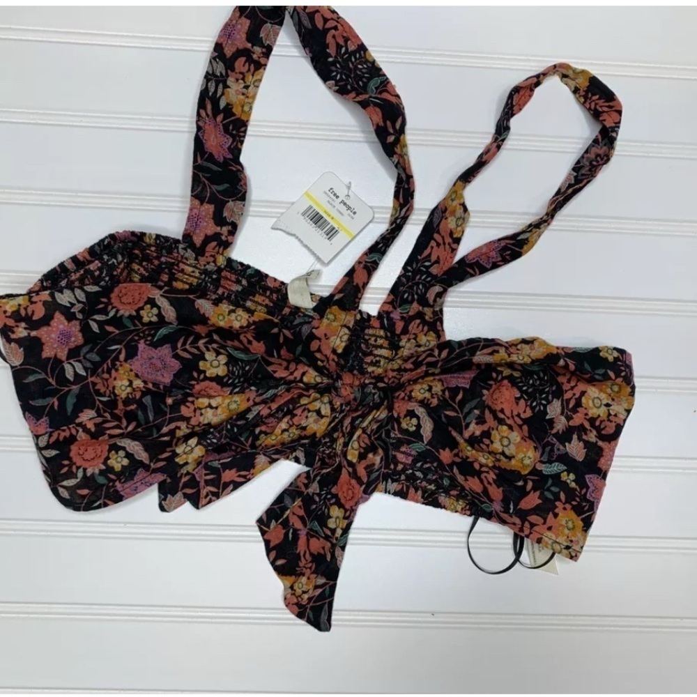 Intimately Free People Neon Field Tiny Top Floral Bralette Womens Medium NEW 80 - Picture 2 of 3